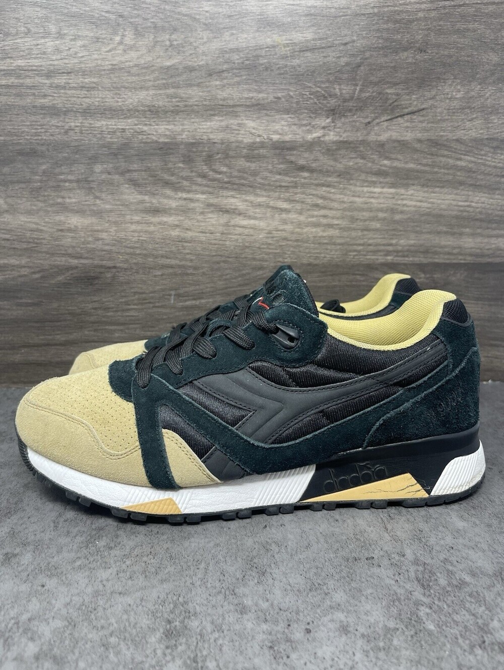 Diadora N9000 Double Pack Sneakers Mens Size 10 Black Sand Suede